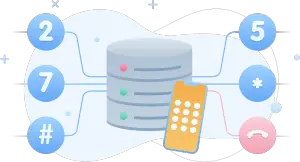Fixed mobile IP telephony server for companies