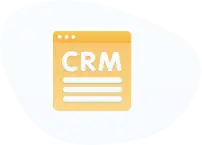 Hybrid CRM connected to business telephony