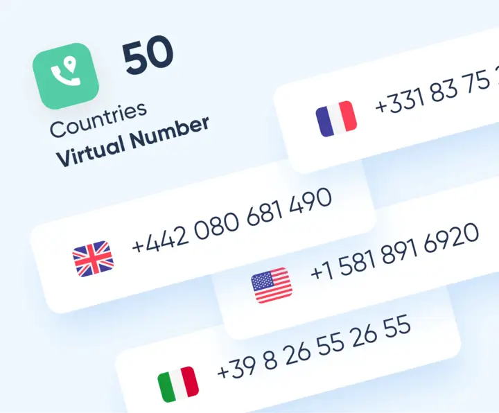 Image illustrant les atouts de proximité, facilité et flexibilité du numéro virtuel proposé par Kavkom, incluant le Serveur Vocal Interactif, la File d'attente, l'Enregistrement, les statistiques et la gestion multi-sites.