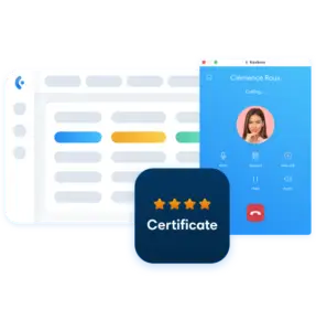 Une salle de classe virtuelle animée avec des étudiants interagissant avec leur enseignant via un logiciel d'appels