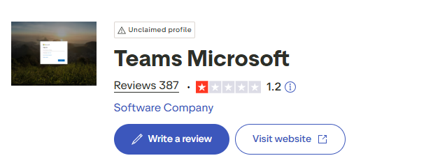 Trustpilot Microsoft Teams
