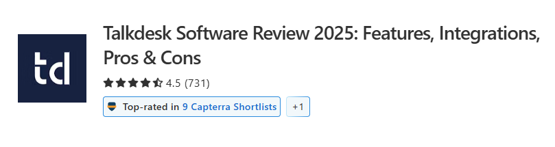Capterra Talkdesk
