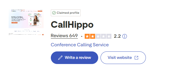 Trustpilot CallHippo