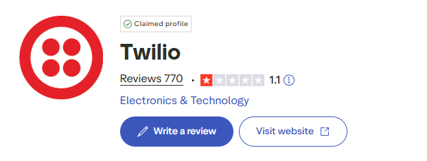 Trustpilot Twilio